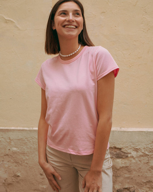 T-shirt rose bubblegum