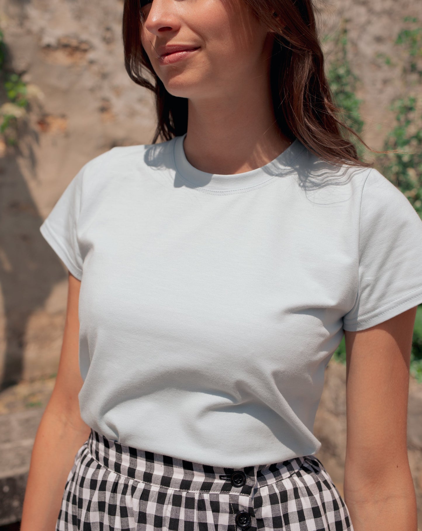 T-shirt bleu dragée