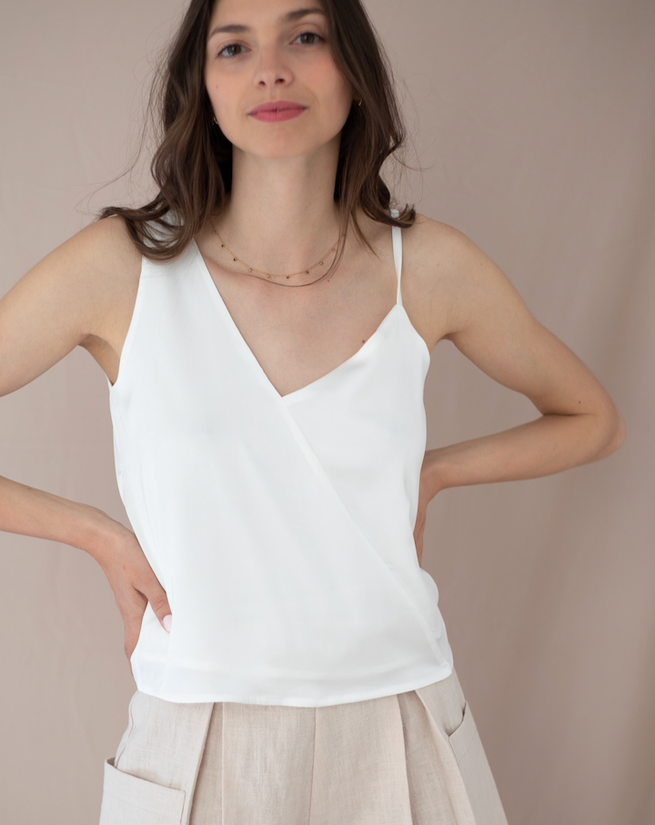 Top Alba blanc