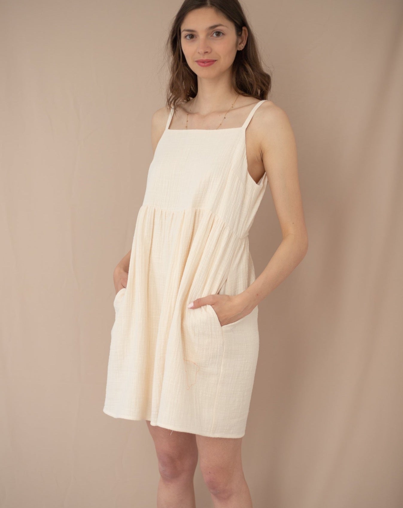 Robe Poppy écru