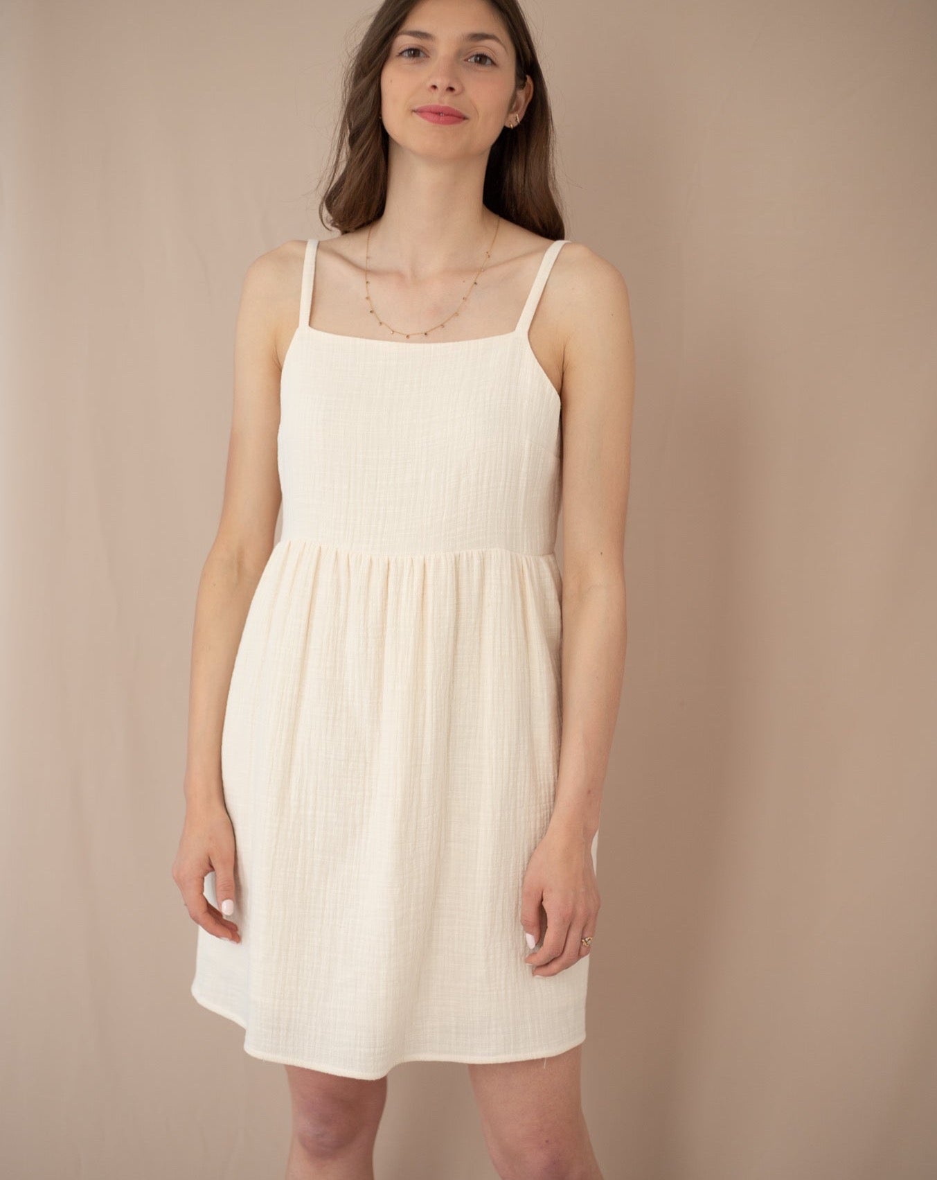 Robe Poppy écru