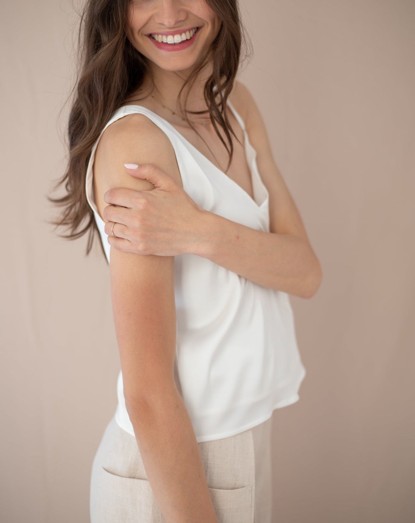 Top Alba blanc