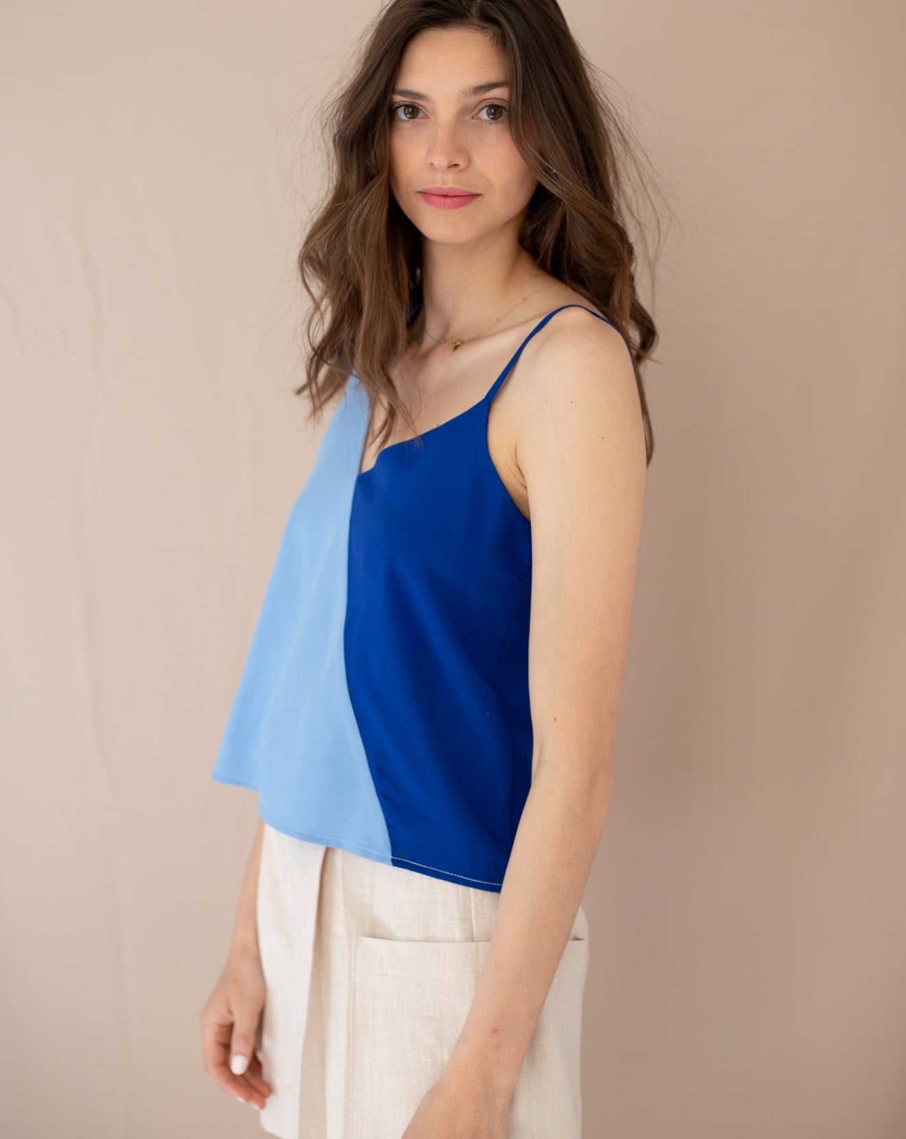 Top Alba bleu