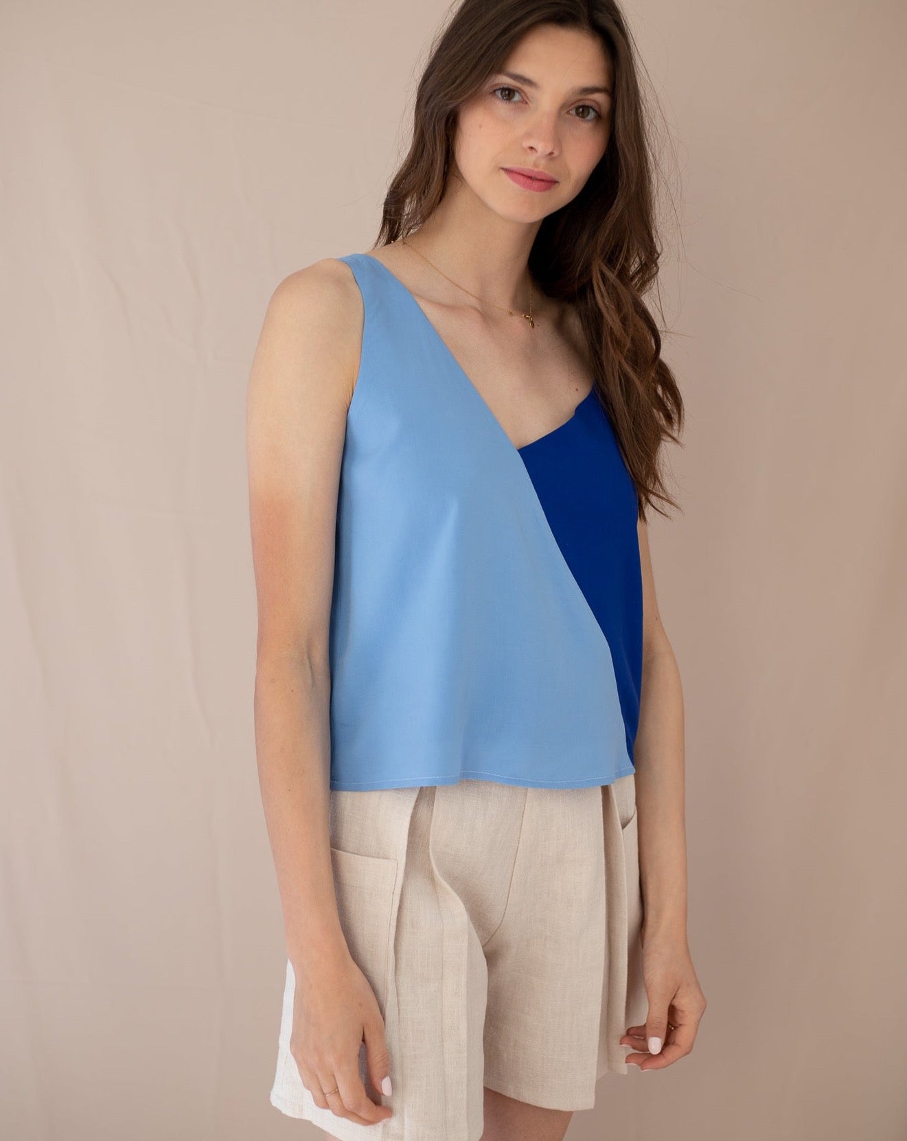 Top Alba bleu