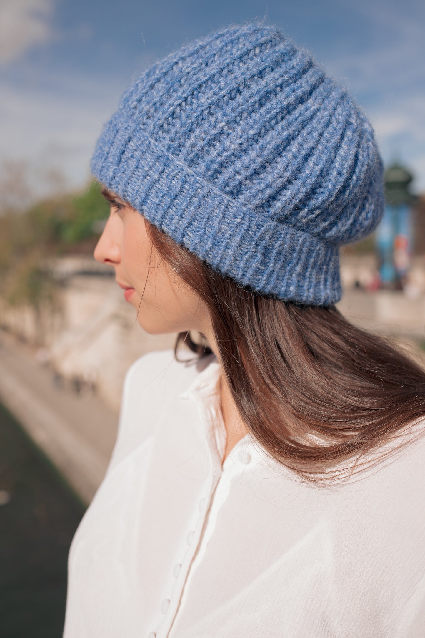 Bonnet n° 6 blue jean