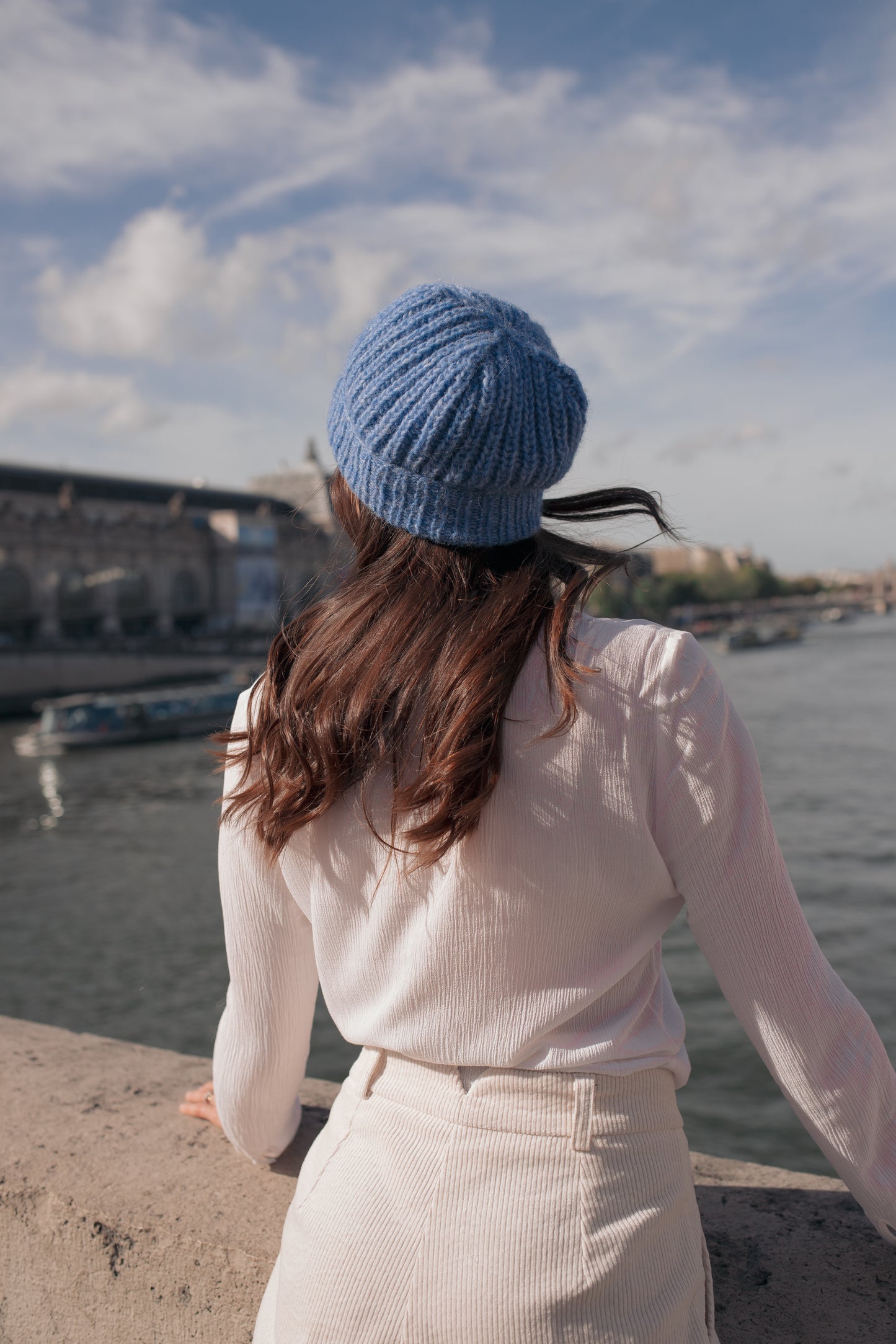 Bonnet n° 6 blue jean