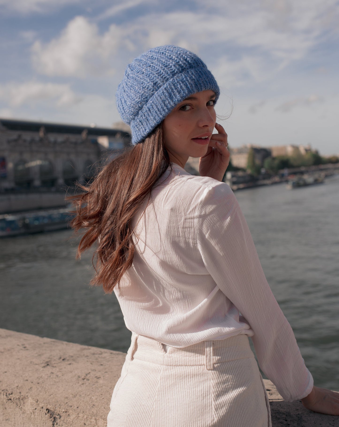 Bonnet n° 6 blue jean
