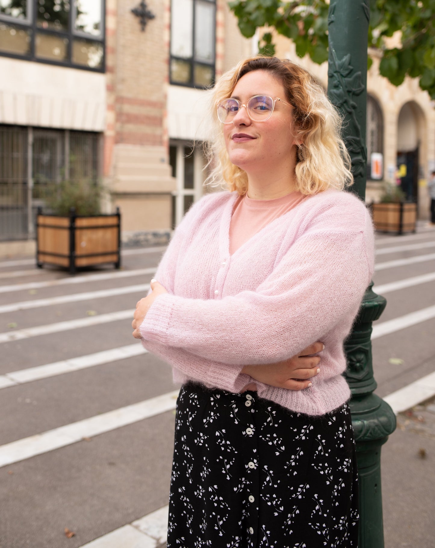 Gilet Pégase rose